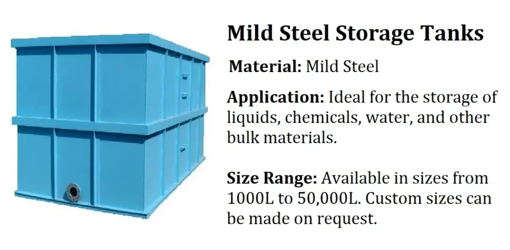 Storage Tanks Manufacturer in Kudal